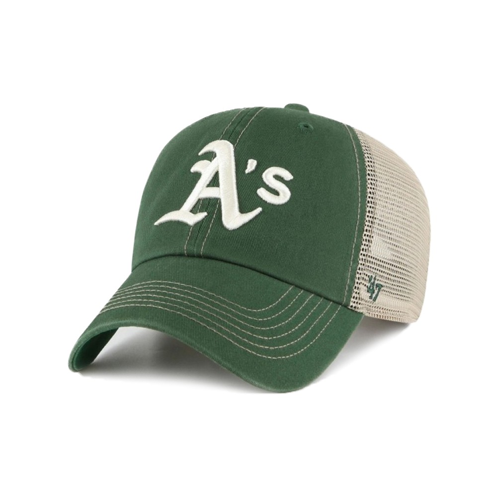 Кепка 47 Brand MLB OAKLAND ATHLETICS TRAWLER зеленая TRWLR18GWP-DGD изображение 1