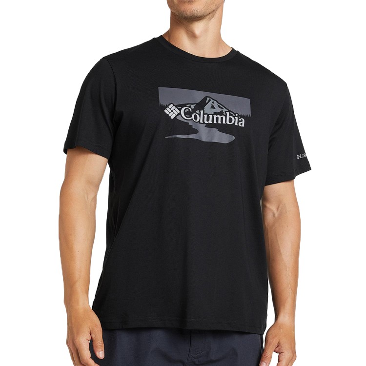 Футболка мужская Columbia PATH LAKE™ GRAPHIC TEE II черная 1934811-015 изображение 1