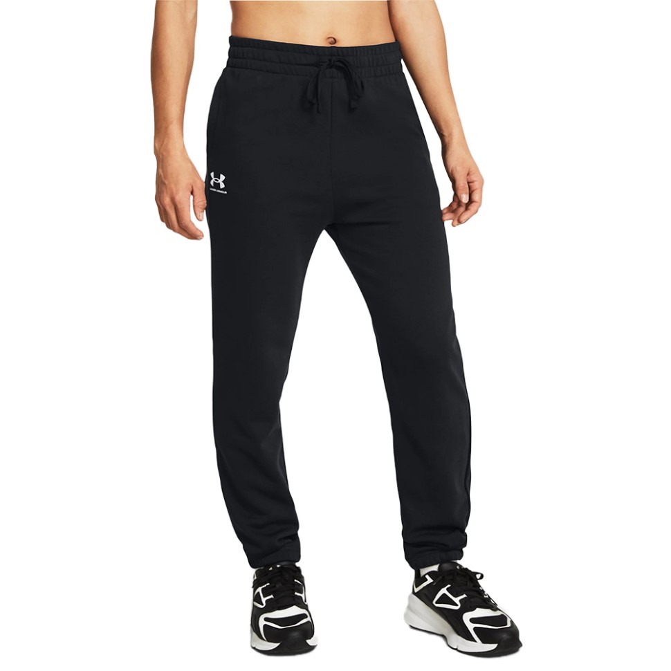 Штани жіночі Under Armour UA Rival Terry Jogger чорні 1382735-001 изображение 1