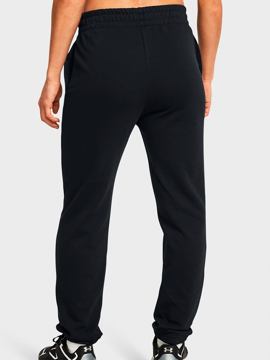 Штани жіночі Under Armour UA Rival Terry Jogger чорні 1382735-001 — фото 3