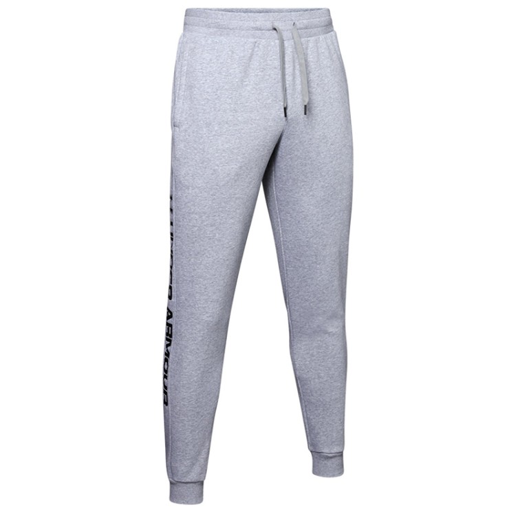 Брюки мужские Under Armour RIVAL FLEECE WORDMARK LOGO JOGGER серые 1345634-035 изображение 1