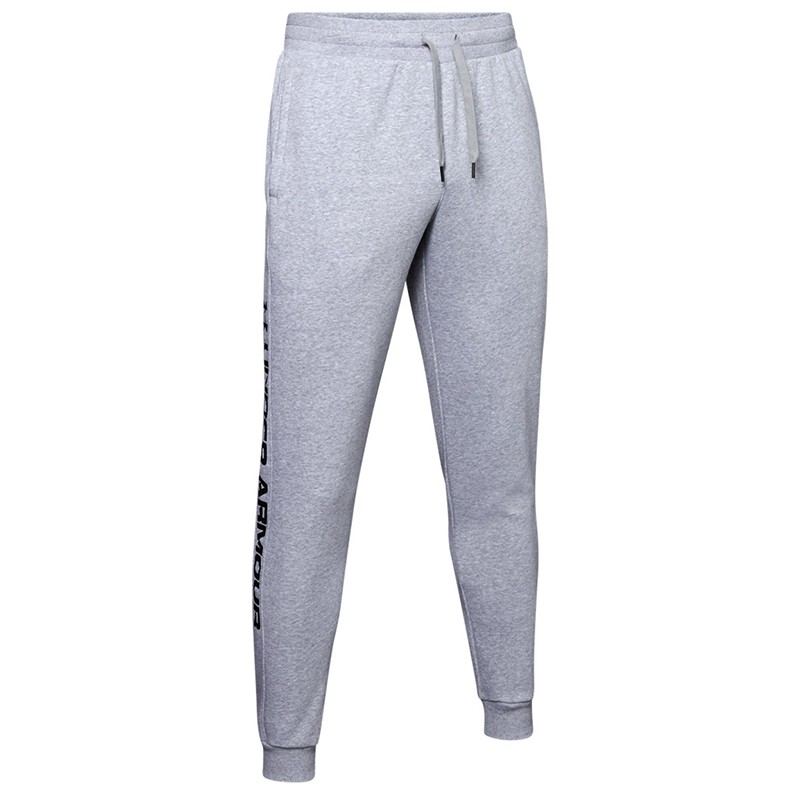 Брюки мужские Under Armour RIVAL FLEECE WORDMARK LOGO JOGGER серые 1345634-035 изображение 1