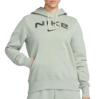 Толстовка женская Nike W NSW PHNX FLC STD PO LOGO HDY зеленая HM9751-370 изображение 1