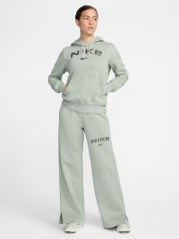 Толстовка женская Nike W NSW PHNX FLC STD PO LOGO HDY зеленая HM9751-370 изображение 4