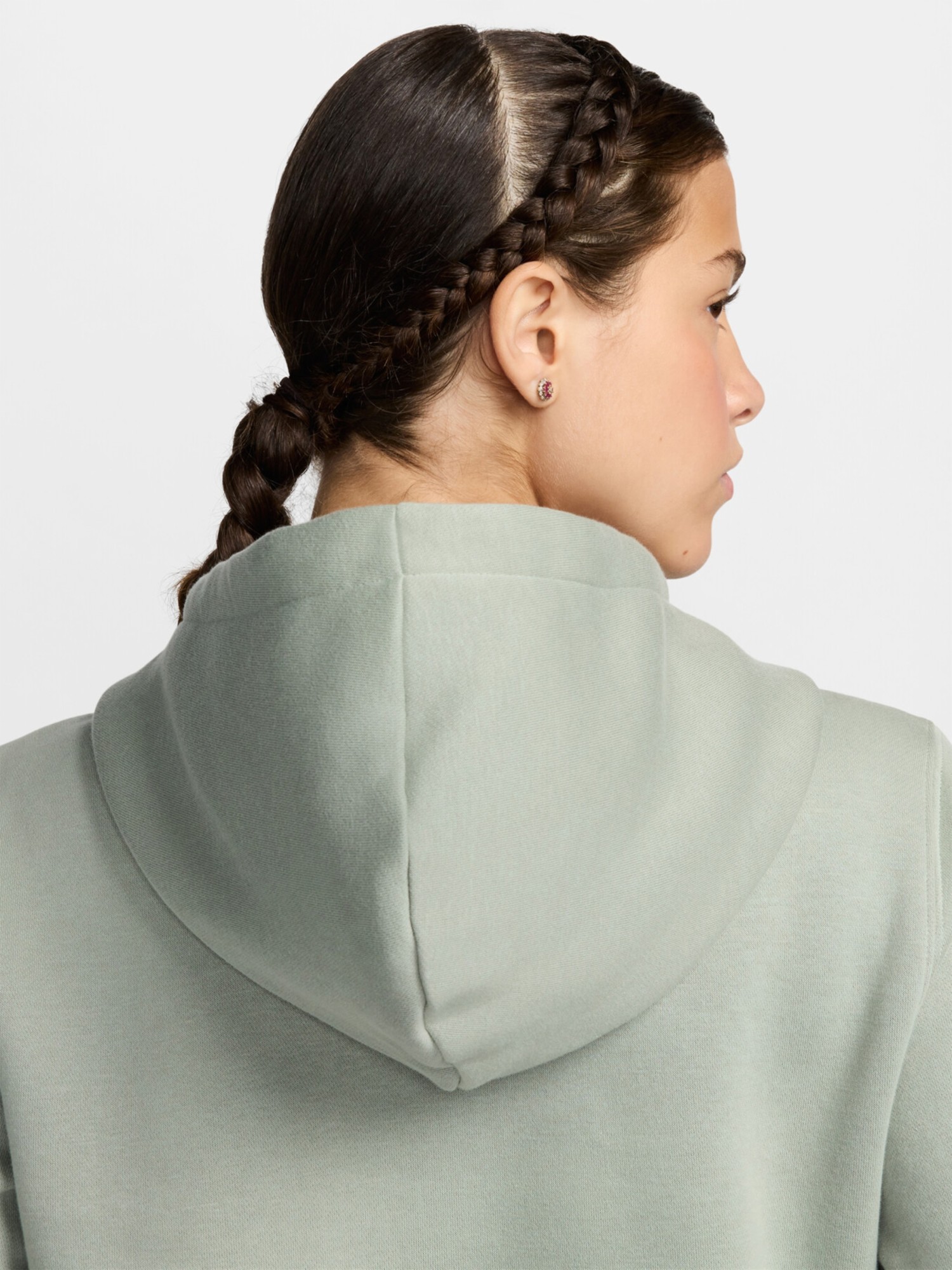 Толстовка жіноча Nike W NSW PHNX FLC STD PO LOGO HDY зелена HM9751-370 изображение 6