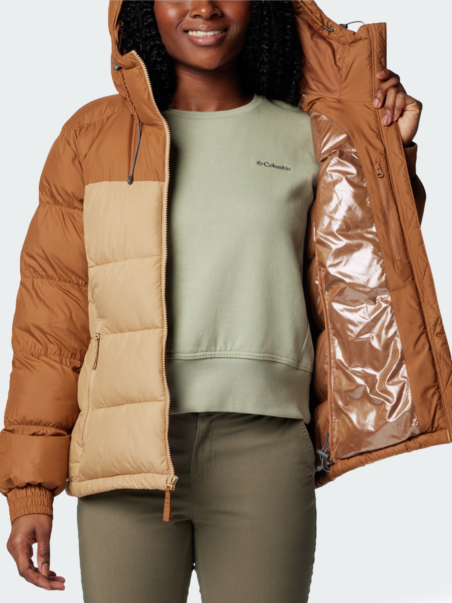 Куртка жіноча Columbia Pike Lake™ II Insulated Jacket коричнева 2051371-225 изображение 5