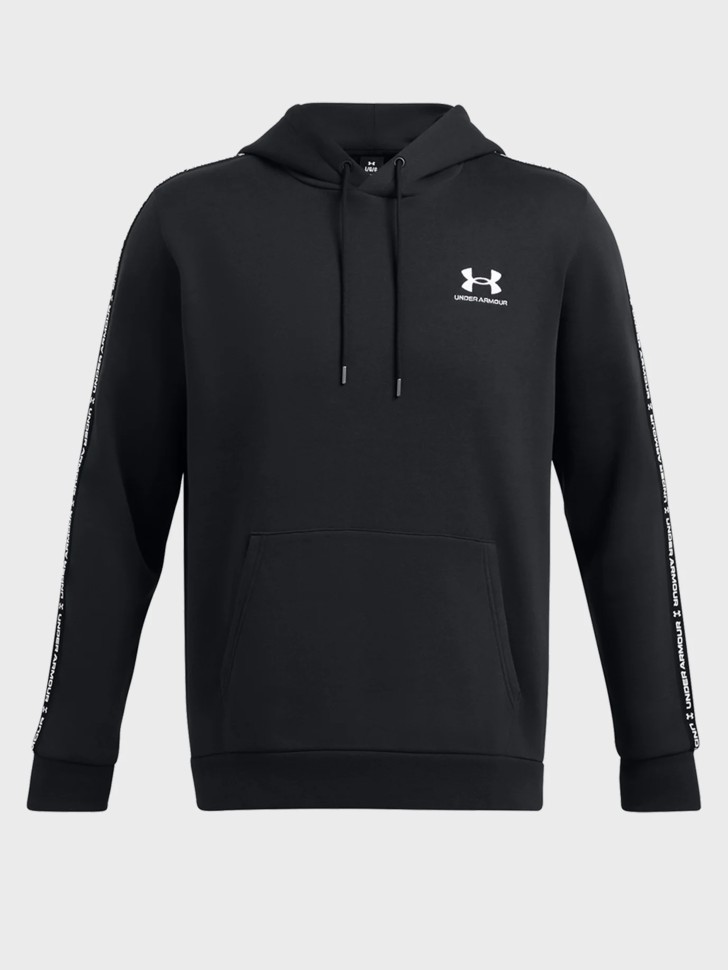 Толстовка мужская Under Armour UA Icon Fleece HD Taping черная 1389356-001 изображение 6