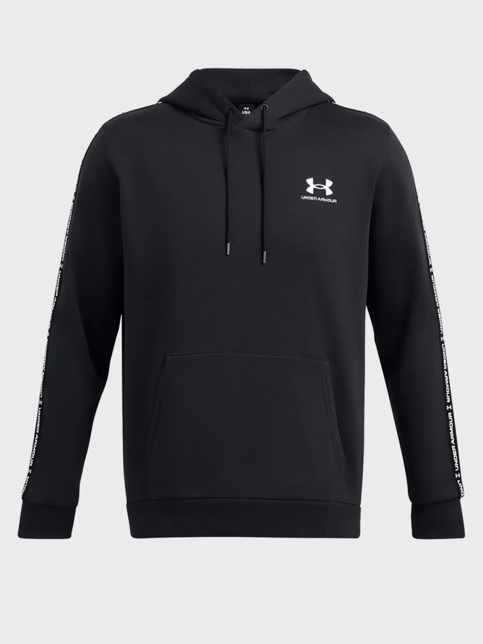 Толстовка чоловіча Under Armour UA Icon Fleece HD Taping чорна 1389356-001 — фото 6