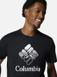 Футболка мужская Columbia M Rapid Ridge™ Graphic Tee черная 1888811-001 изображение 5