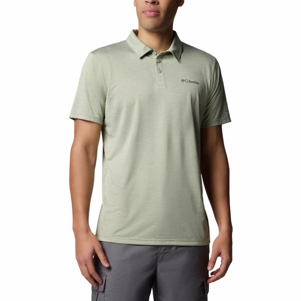 Рубашка-поло мужская Columbia Hike™ Polo хаки 1990401-348 изображение 1