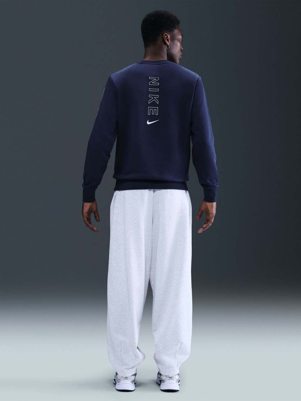 Толстовка чоловіча Nike M NSW CS CREW FLC BB темно-синя IH4286-410 — фото 3
