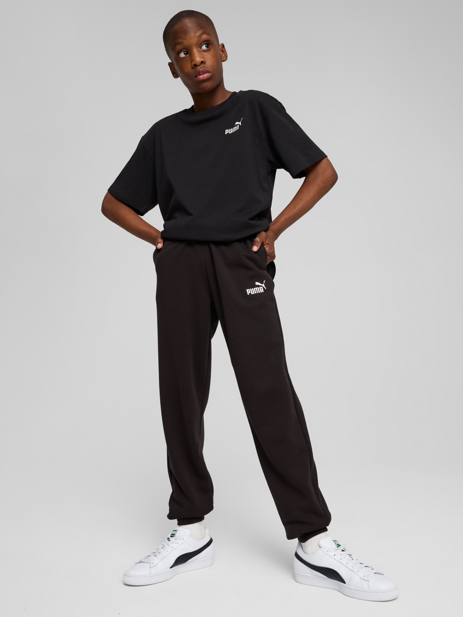 Брюки детские Puma ESS No. 1 Logo Sweatpants TR B черные 68491401 изображение 4