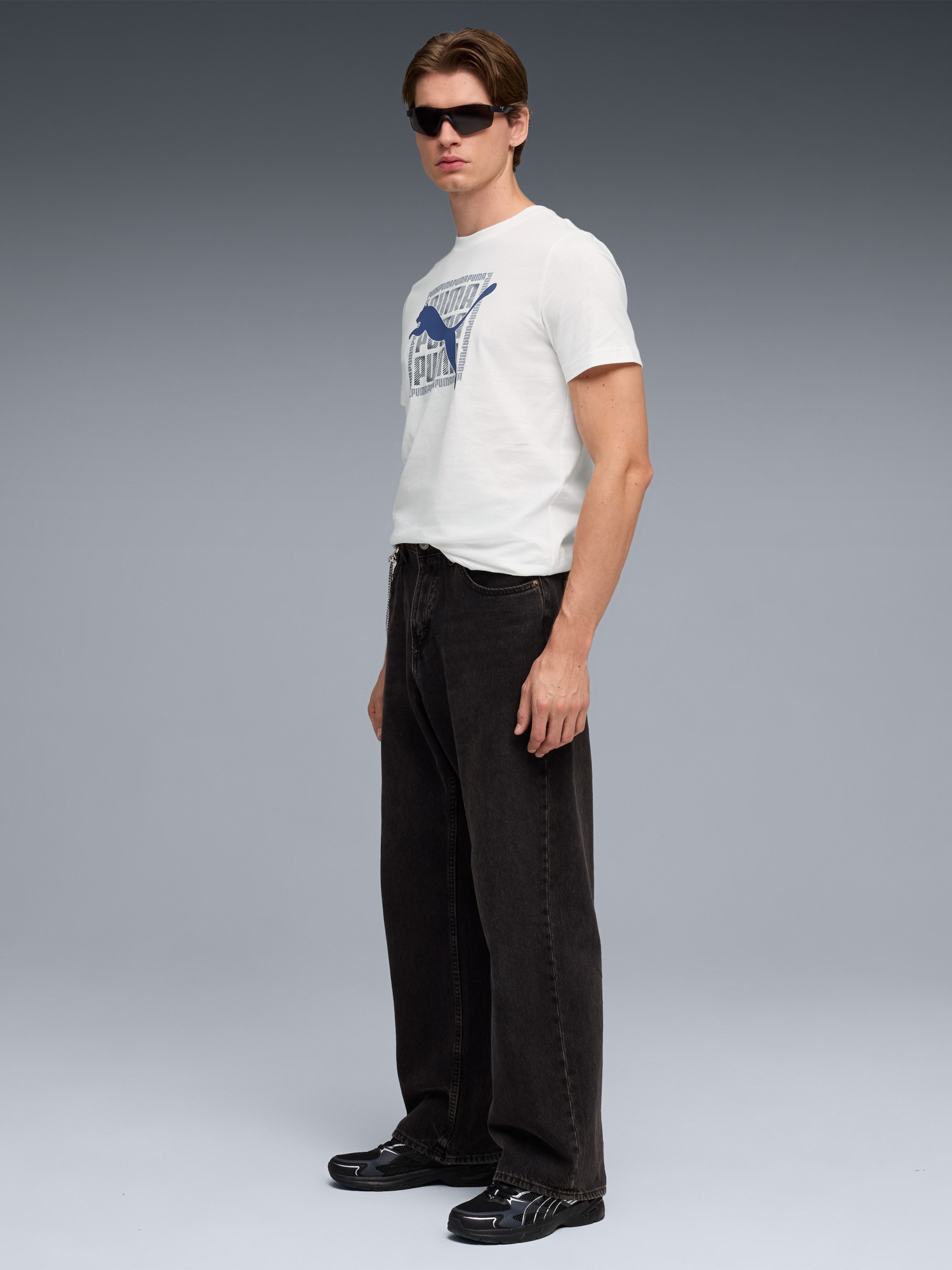 Футболка мужская Puma GRAPHIC Wording Tee белая 69177502 изображение 4