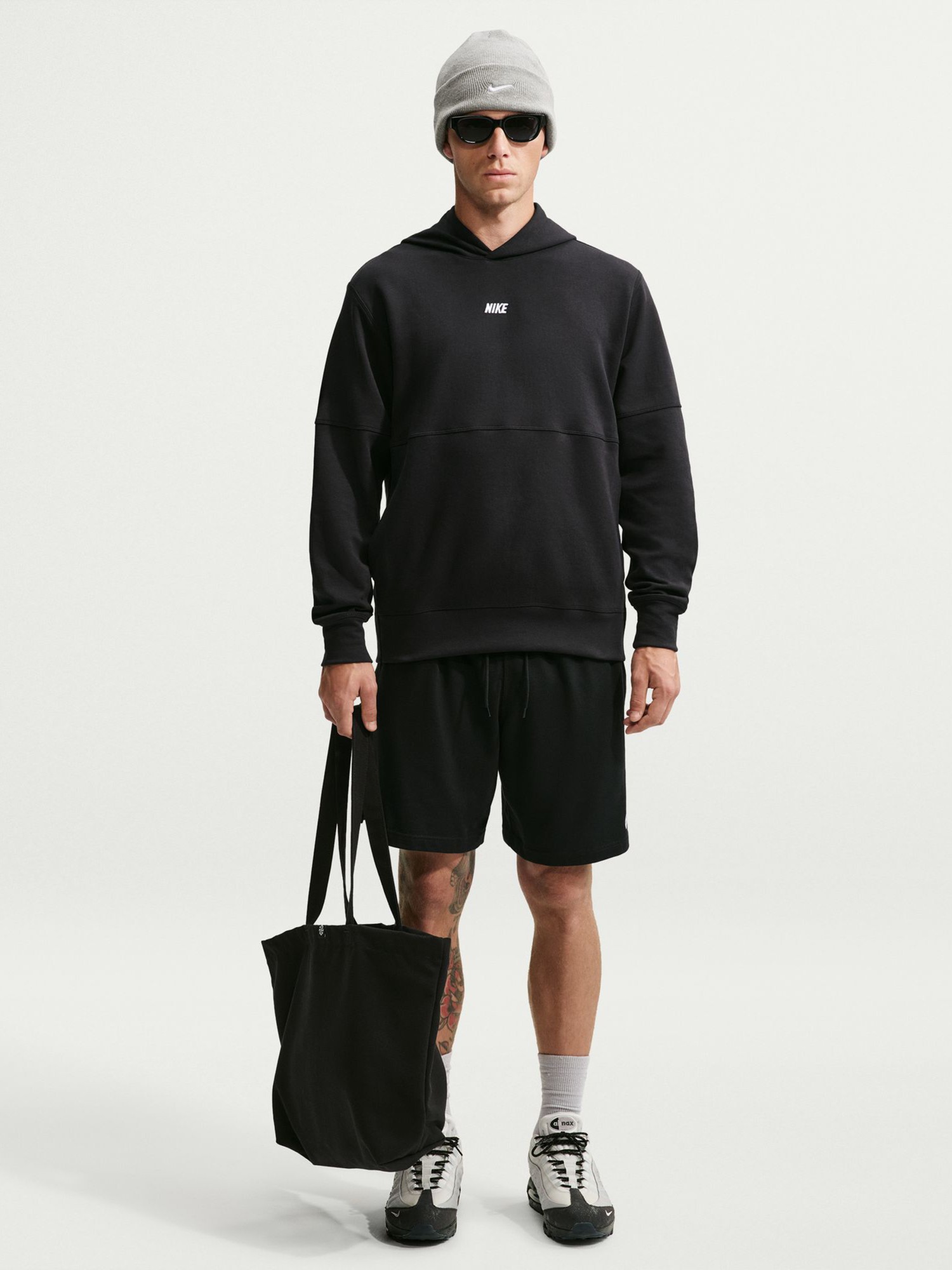 Толстовка мужская Nike M NK CLUB VARSITY HOODIE черная IO1383-010 изображение 2