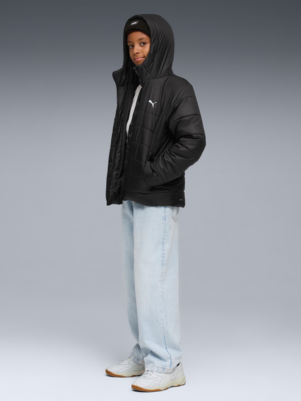 Куртка детская Puma ESS Hooded Padded Jacket черная 68522601 — фото 5 — Sport City Куртка детская Puma ESS Hooded Padded Jacket черная 68522601 — фото 5