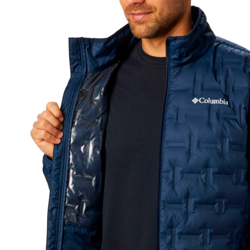 Куртка пуховая мужская Columbia Delta Ridge Down Jacket синяя 1875902-464 изображение 4