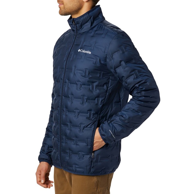 Куртка пуховая мужская Columbia Delta Ridge Down Jacket синяя 1875902-464 изображение 5