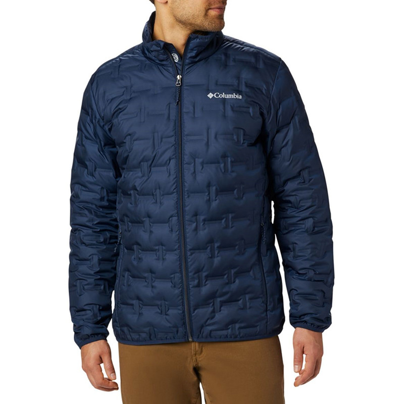 Куртка пуховая мужская Columbia Delta Ridge Down Jacket синяя 1875902-464 изображение 7