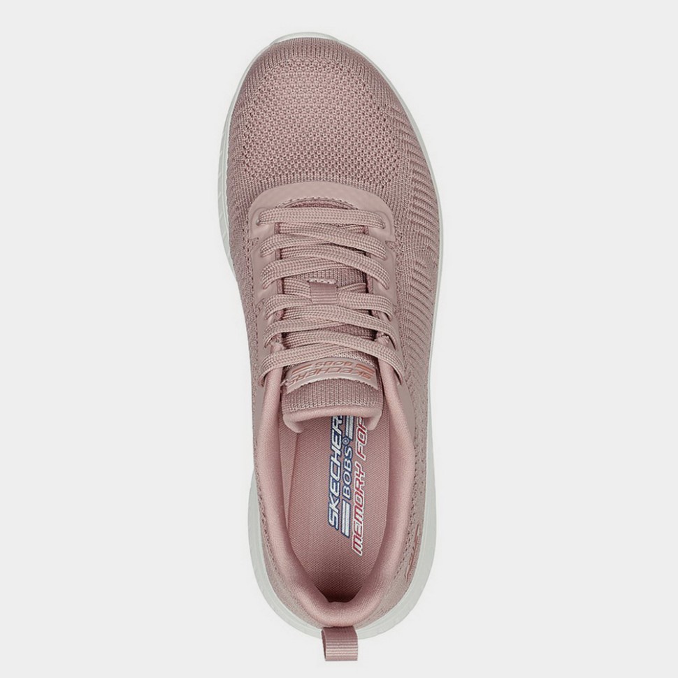 Кросівки жіночі Skechers BOBS Sport Squad Chaos - Face Off рожеві 117209 BLSH — фото 3