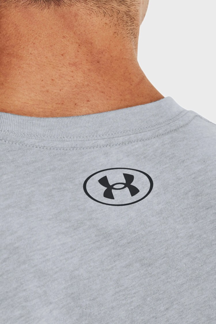 Футболка чоловіча Under Armour UA BBALL BRANDED WRDMRK SS сіра 1370233-011 изображение 5