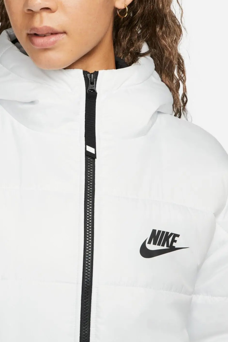 Жіноча куртка Nike W Nsw Syn Tf Rpl Hd Jkt біла DX1797-121 — фото 3