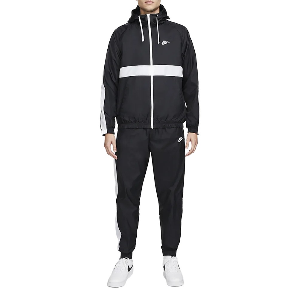 Костюм мужской Nike M NK CLUB WVN HD TRK SUIT черный BV3025-013