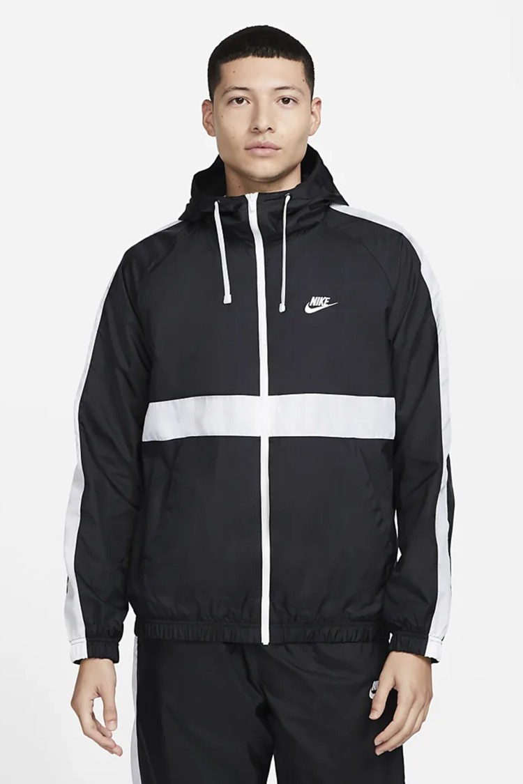 Костюм чоловічий Nike M NK CLUB WVN HD TRK SUIT чорний BV3025-013 изображение 3
