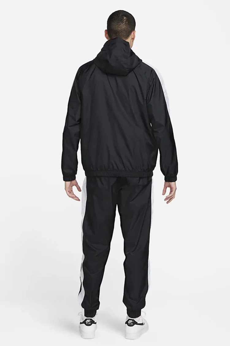 Костюм чоловічий Nike M NK CLUB WVN HD TRK SUIT чорний BV3025-013 изображение 4