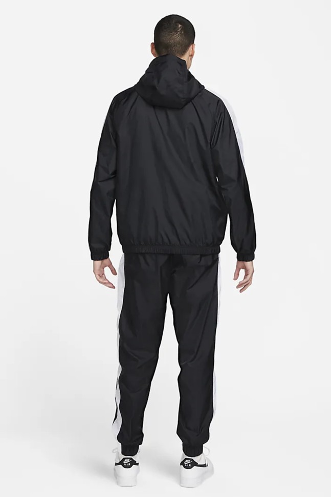 Костюм чоловічий Nike M NK CLUB WVN HD TRK SUIT чорний BV3025-013 изображение 4