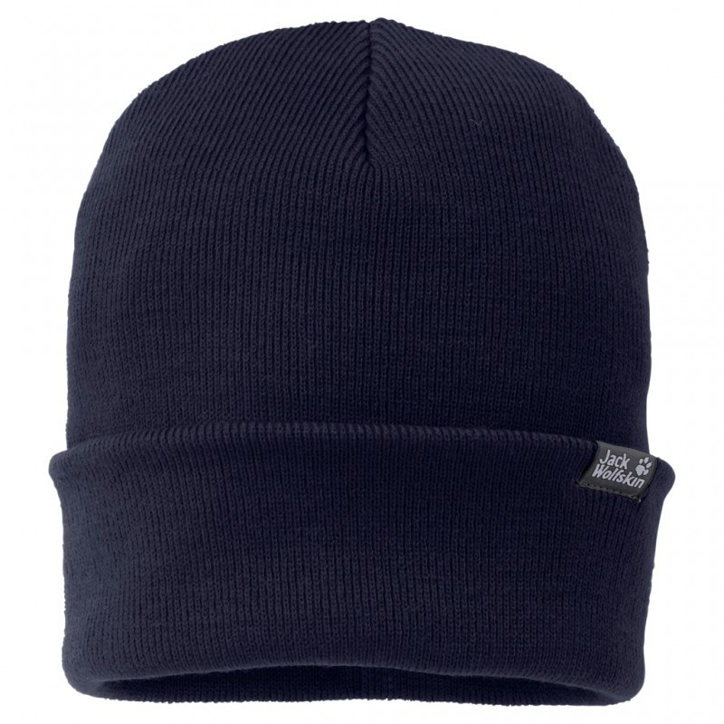 Шапка унісекс Jack Wolfskin RIB HAT темно-сіра 1903891-1010 — фото 1