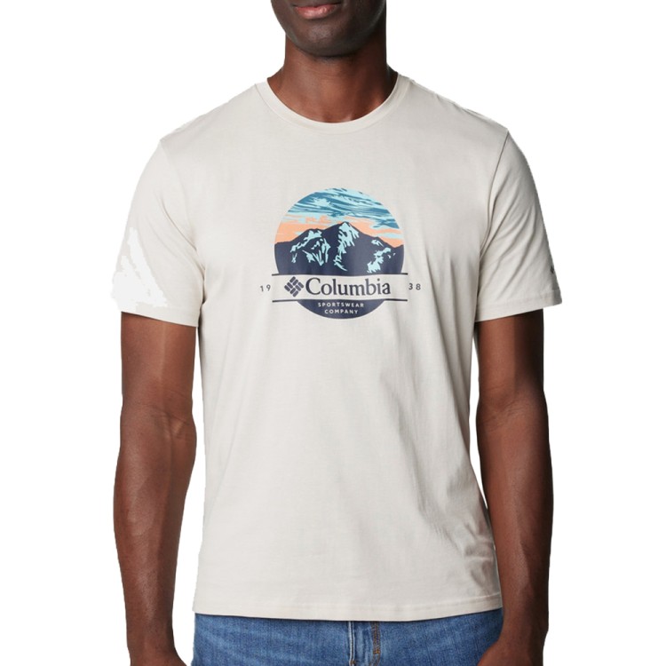 Футболка мужская Columbia PATH LAKE™ GRAPHIC TEE II бежевая 1934811-279 изображение 1