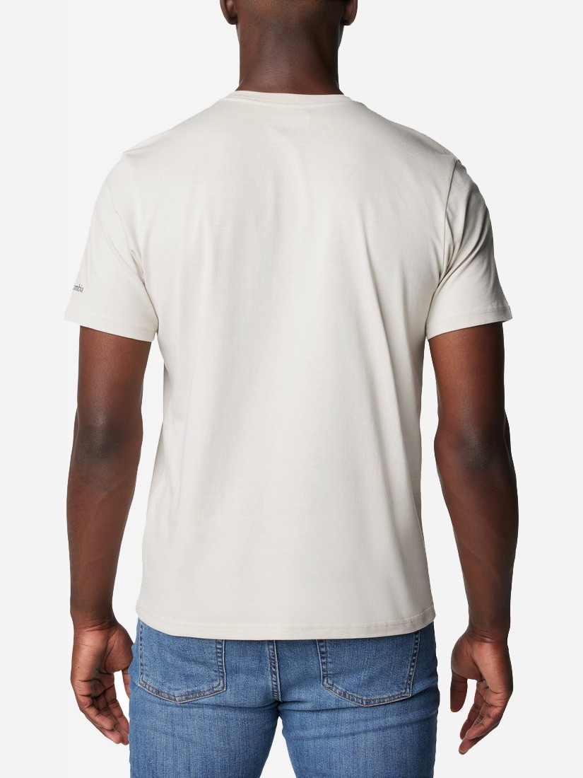 Футболка мужская Columbia PATH LAKE™ GRAPHIC TEE II бежевая 1934811-279 — фото 3