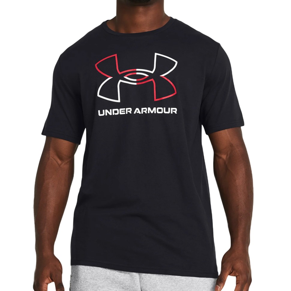 Футболка чоловіча Under Armour UA GL FOUNDATION UPDATE SS чорна 1382915-001 — фото 1