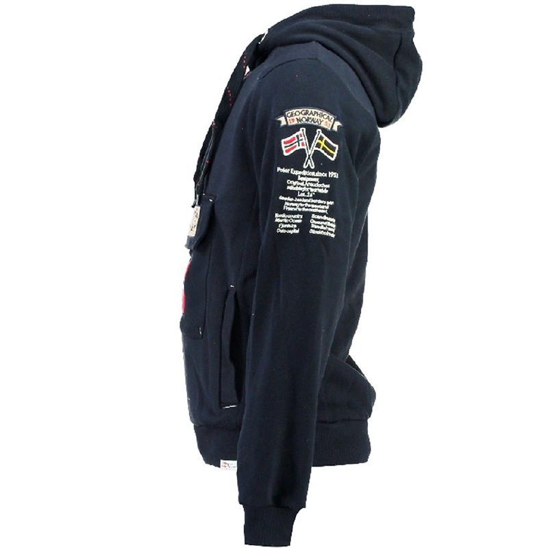 Толстовка женская Geographical Norway синяя SR638F-450 — фото 3 — Sport City Толстовка женская Geographical Norway синяя SR638F-450 — фото 3