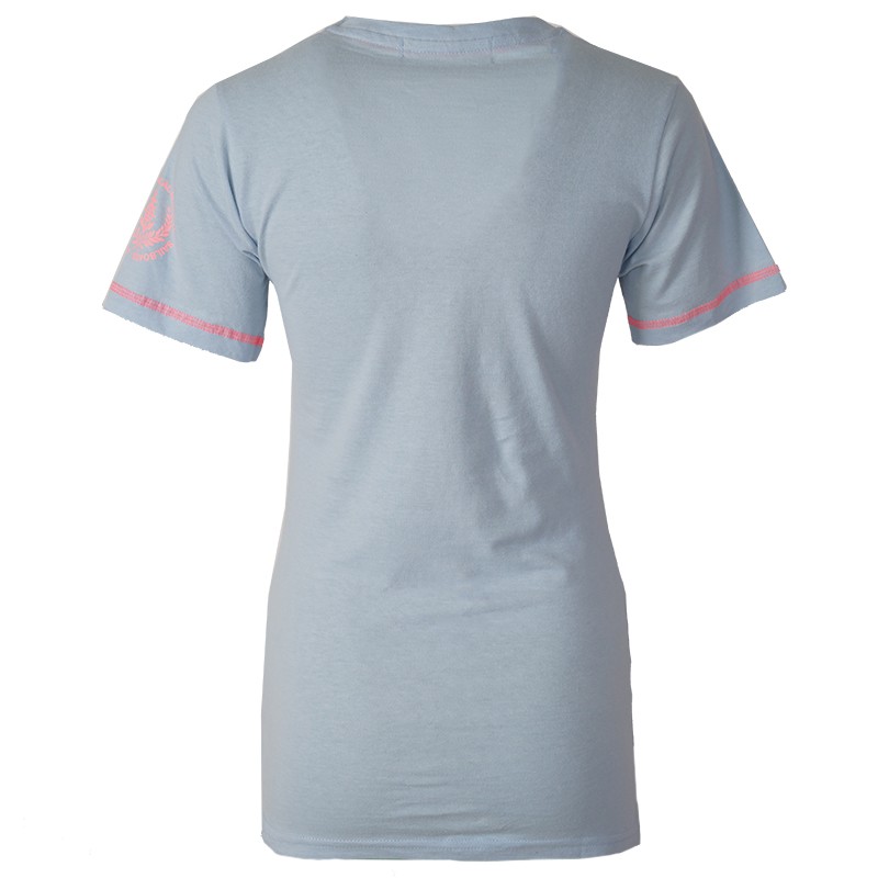 Футболка жіноча Geographical Norway блакитна SR600-400 изображение 2