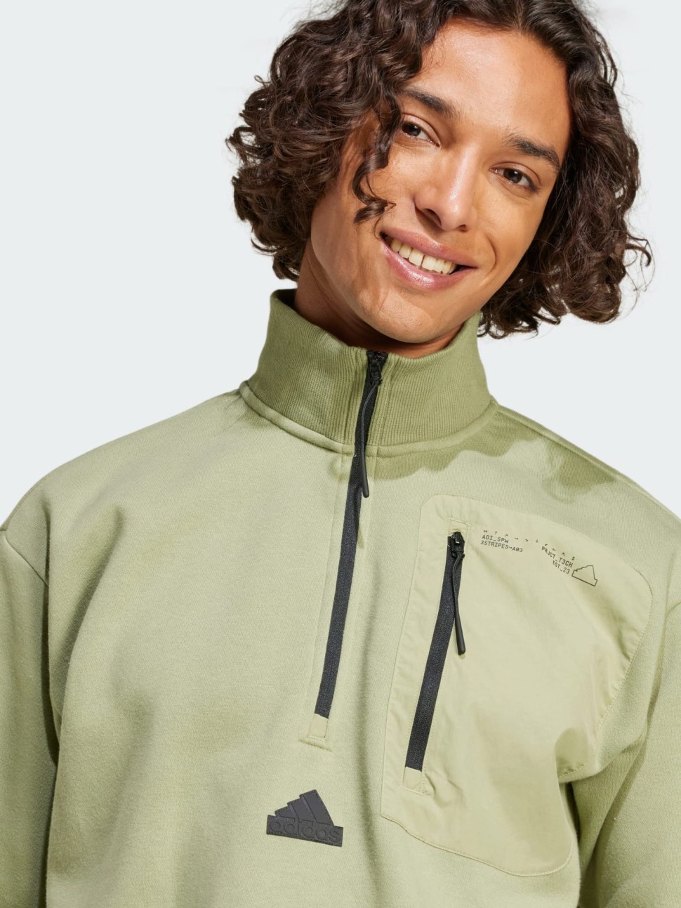 Толстовка чоловіча Adidas M CE FL HZ оливкова IY1502 — фото 5