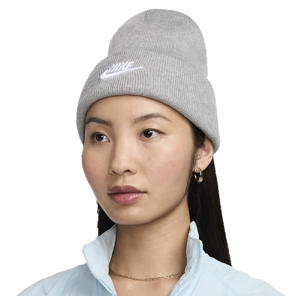 Шапка  Nike U NK PEAK BEANIE TC FUT F24 L сіра HF0186-063 изображение 1