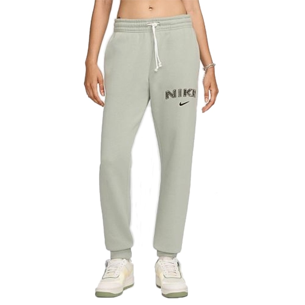 Брюки женские Nike W NSW PHNX FLC MR STD LOGO PNT зеленые HM9757-370