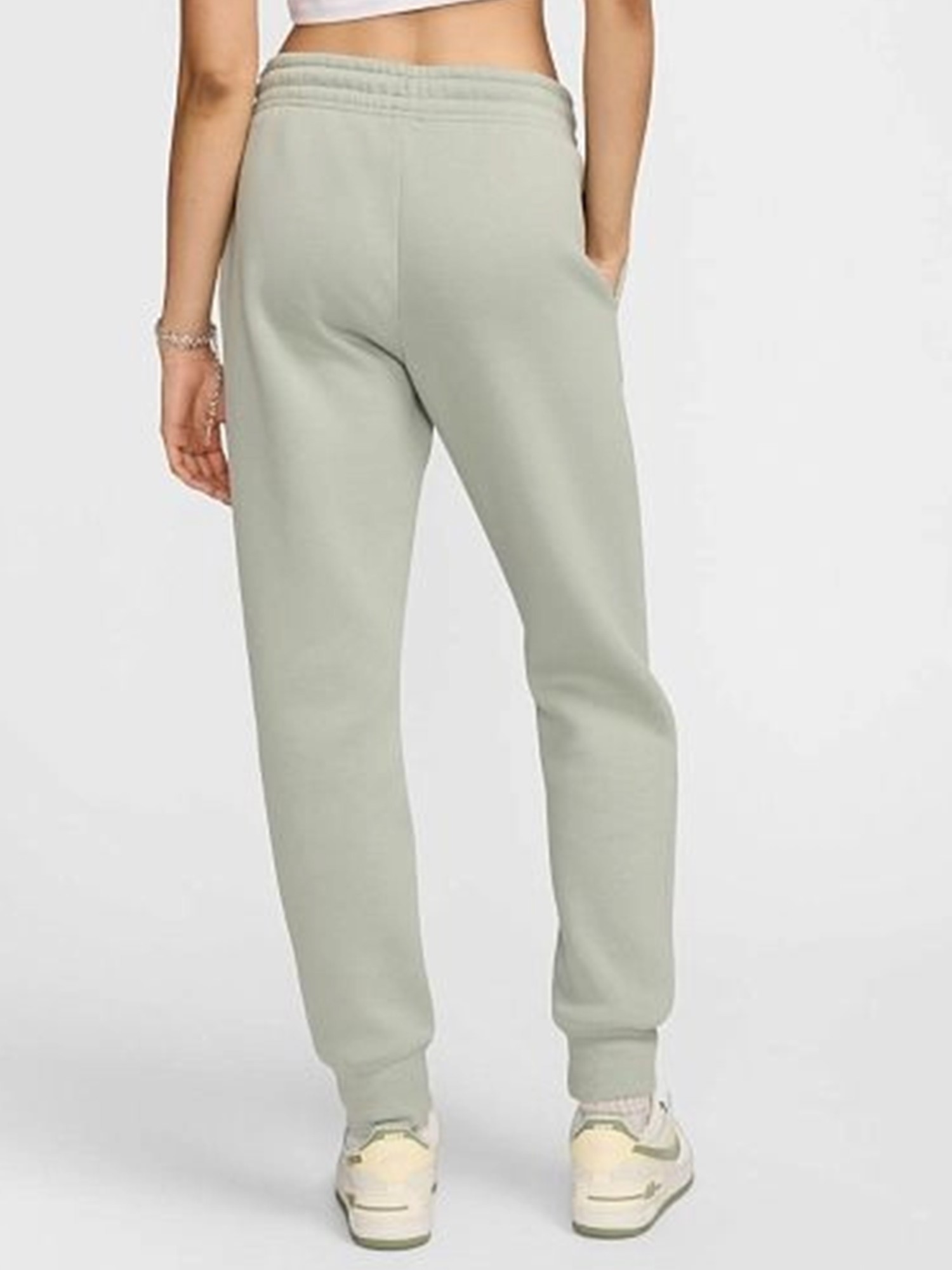 Штани жіночі Nike W NSW PHNX FLC MR STD LOGO PNT зелені HM9757-370 изображение 3