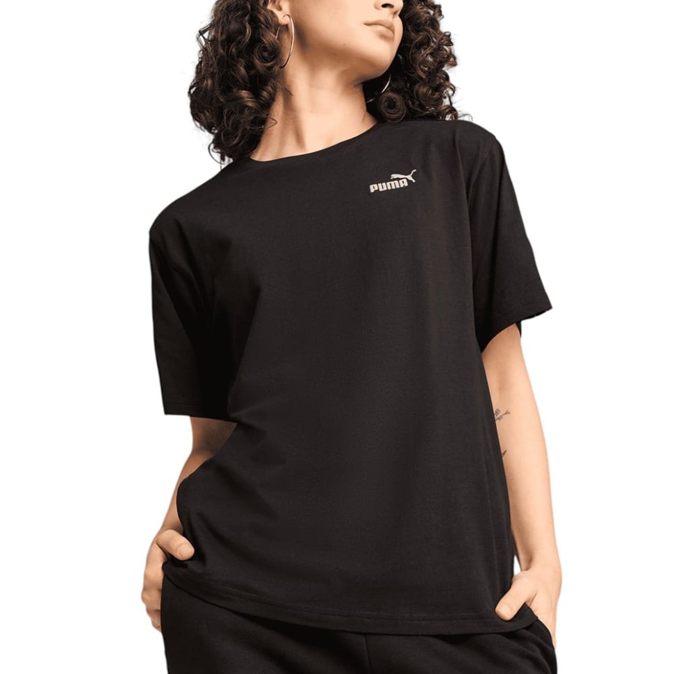 Футболка жіноча Puma TAPE Relaxed Tee чорна 68500901 изображение 1