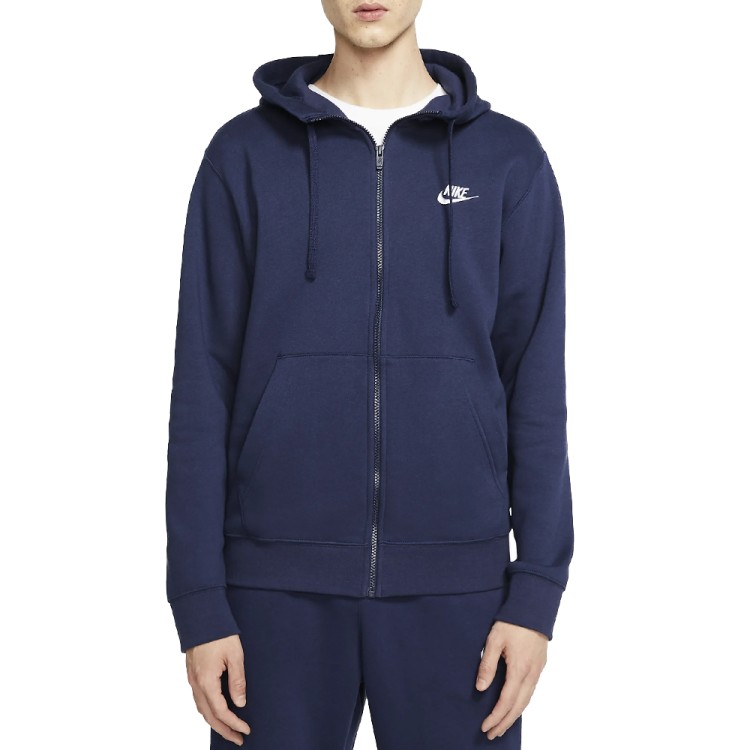 Толстовка чоловіча Nike Sportswear Club Hoodie Fz Bb синя BV2645-410  изображение 1