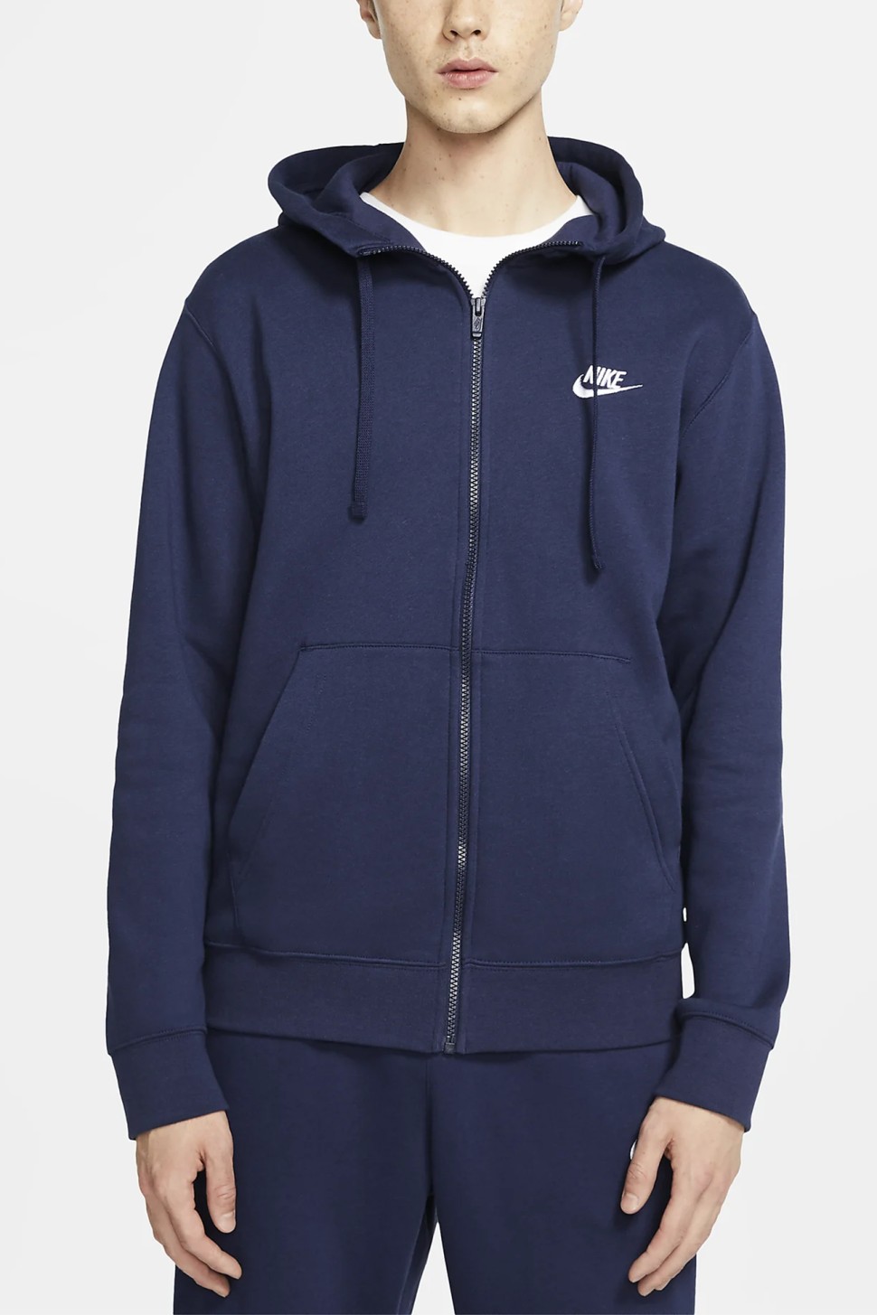 Толстовка чоловіча Nike Sportswear Club Hoodie Fz Bb синя BV2645-410 — фото 2