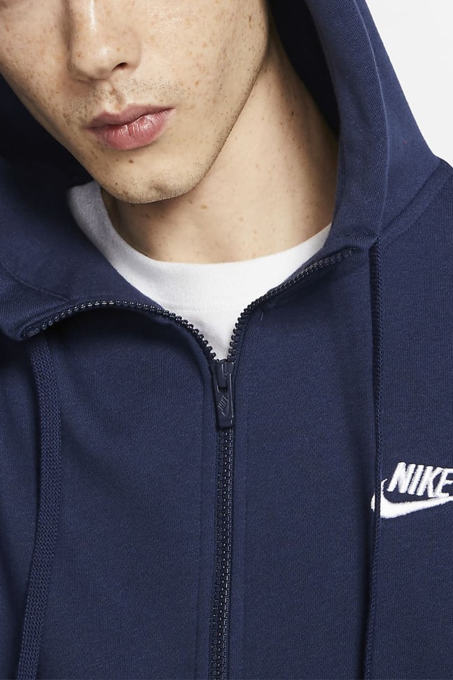 Толстовка чоловіча Nike Sportswear Club Hoodie Fz Bb синя BV2645-410  изображение 4