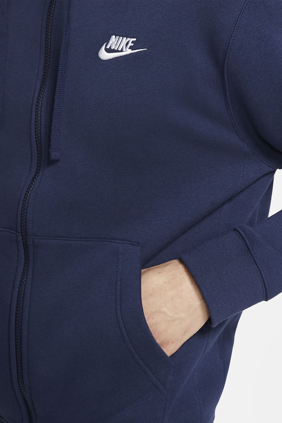 Толстовка чоловіча Nike Sportswear Club Hoodie Fz Bb синя BV2645-410 — фото 5