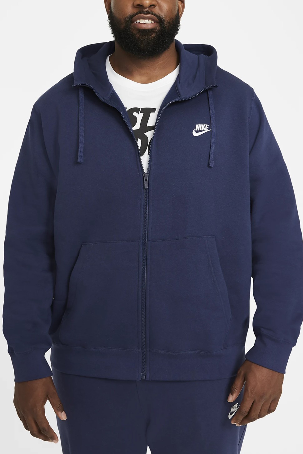 Толстовка чоловіча Nike Sportswear Club Hoodie Fz Bb синя BV2645-410 — фото 6