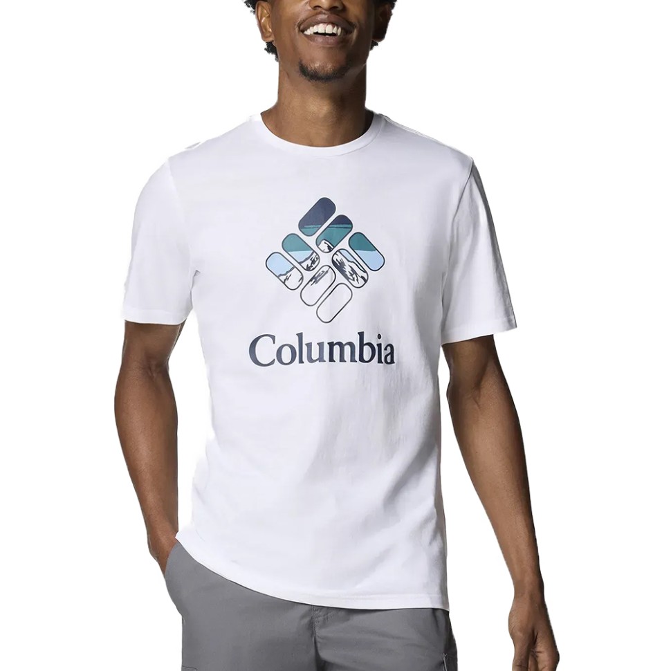 Футболка чоловiча Columbia  M Rapid Ridge™ Graphic Tee біла 1888811-114