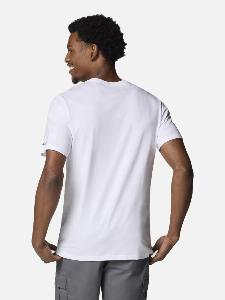 Футболка чоловiча Columbia  M Rapid Ridge™ Graphic Tee біла 1888811-114 изображение 4