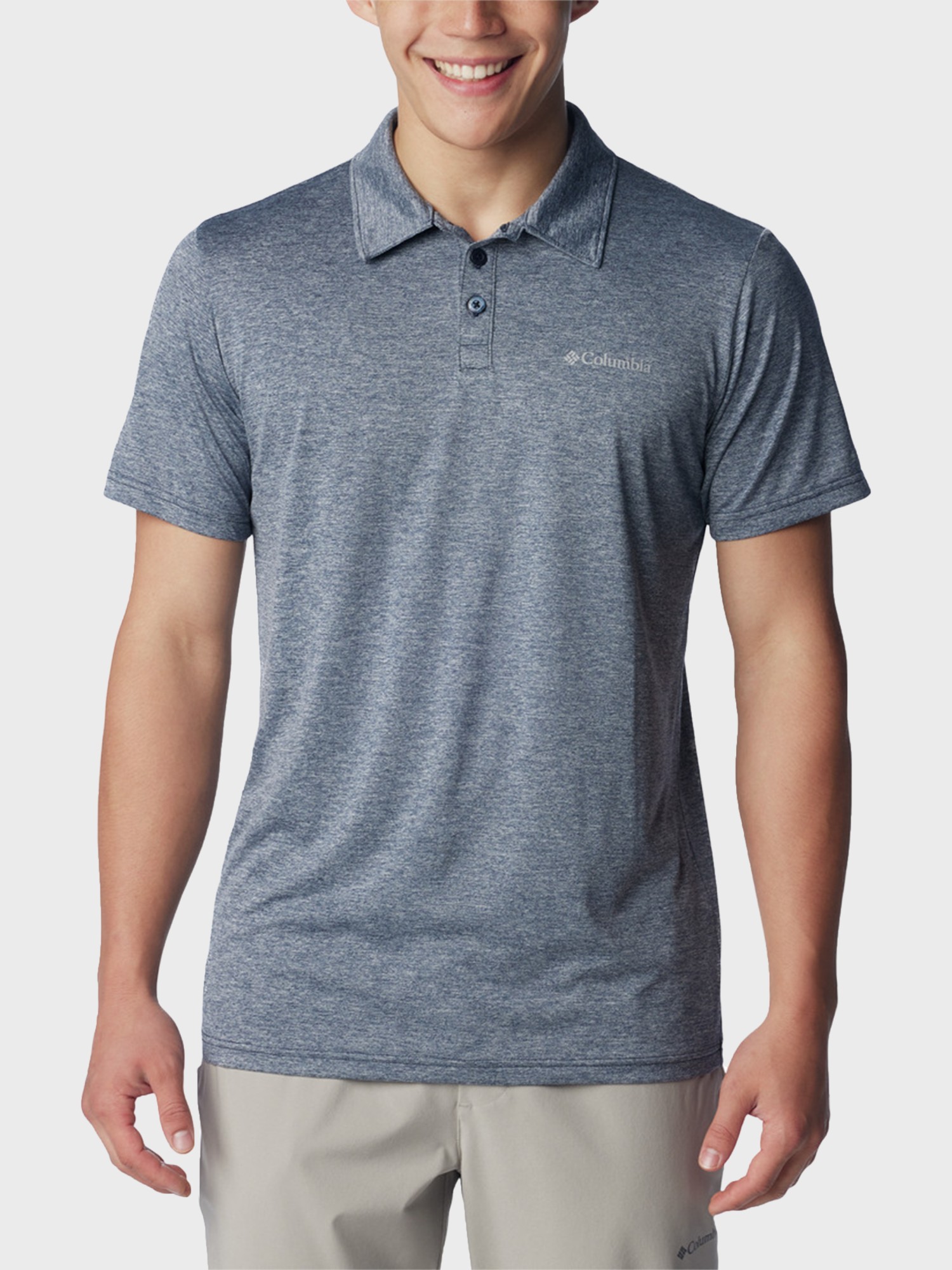 Рубашка-поло мужская Columbia Columbia Hike™ Polo темно-синяя 1990401-465 изображение 3