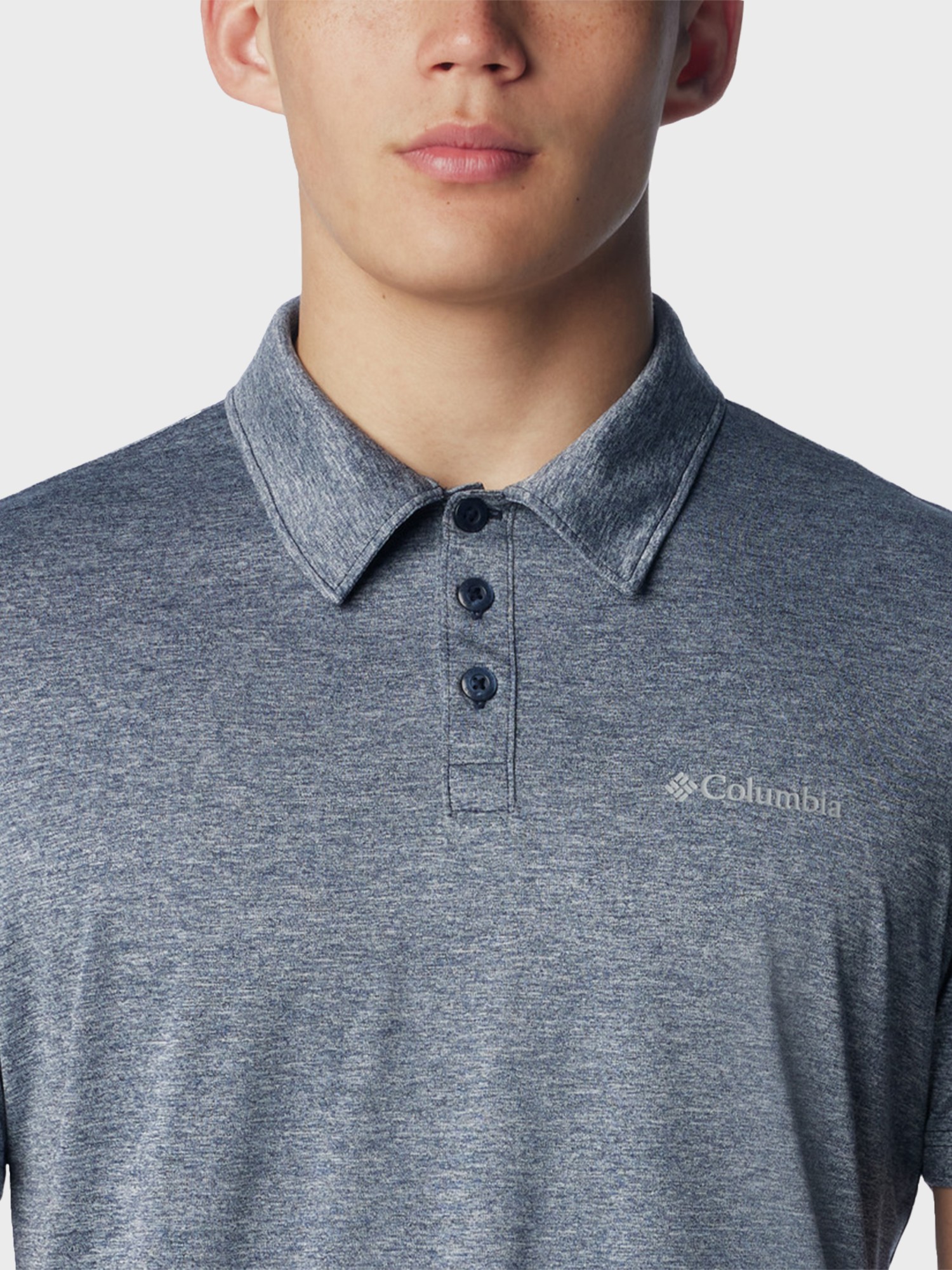Рубашка-поло мужская Columbia Columbia Hike™ Polo темно-синяя 1990401-465 изображение 5