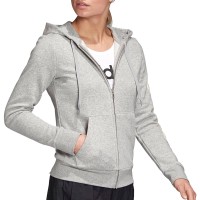 Толстовка жіноча Adidas W E Lin Fzhd Fl сіра GD2987  изображение 6